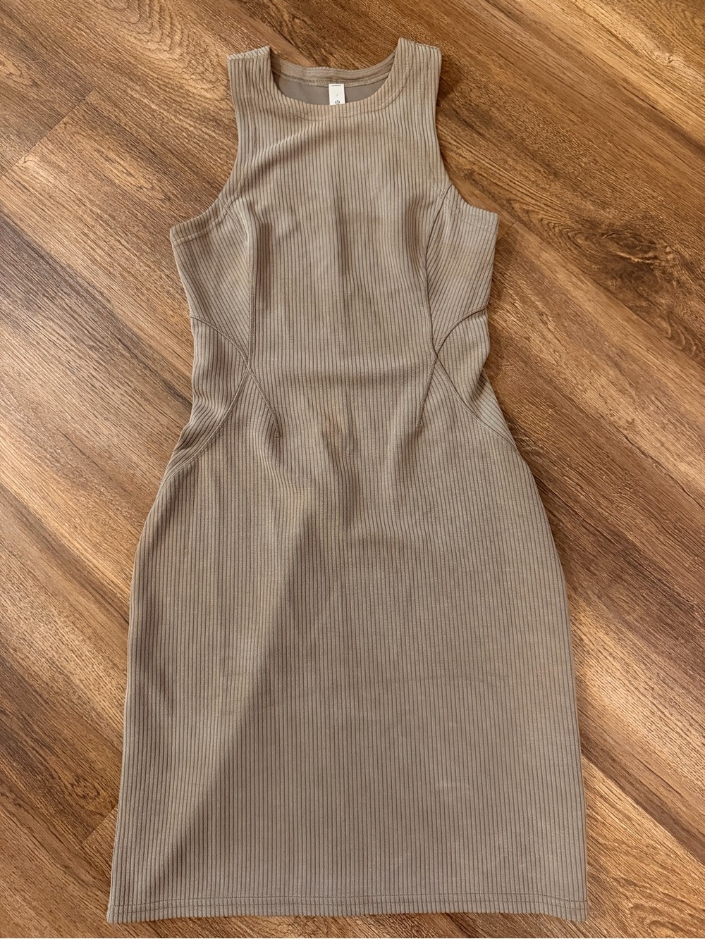 Lululemon Softstreme Tank Dress, Size 2, Nomad Gray Tan Perfect Neutral!
